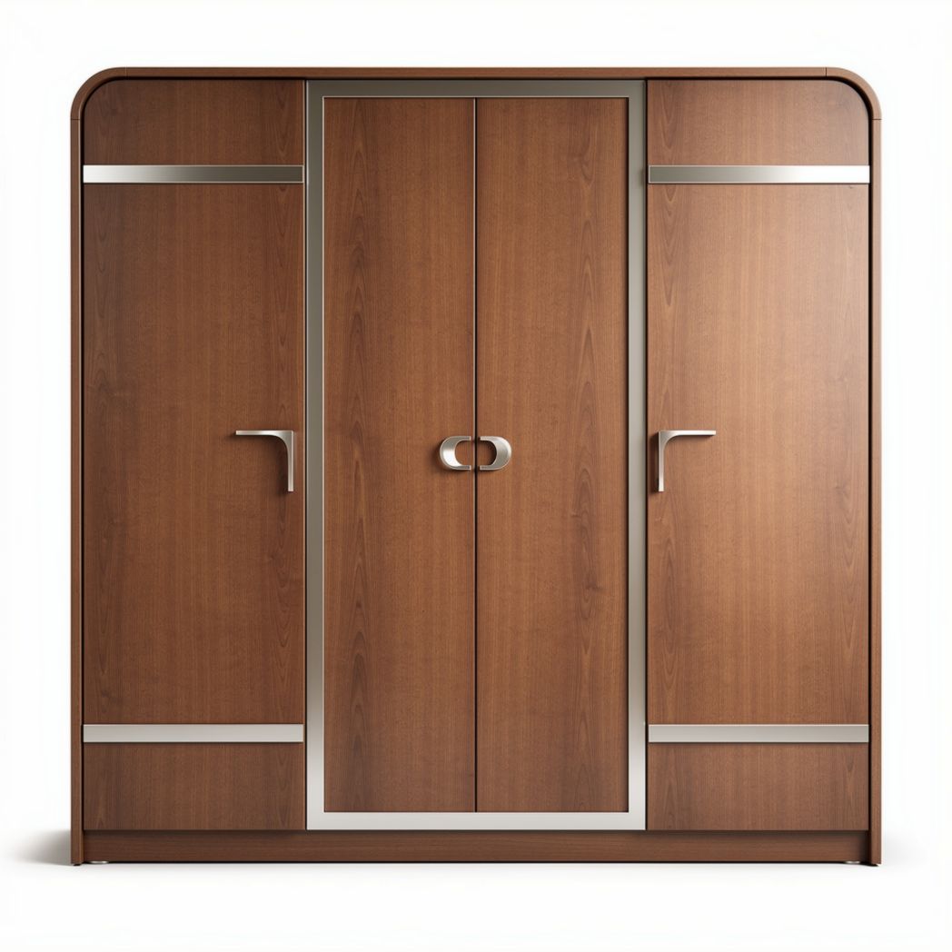 Armoire en bois couleur chêne avec portes coulissantes 200 x 40 x 180cm