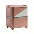 Poubelle de cuisine en plastique rose et blanche 40 x 30 x 50 cm